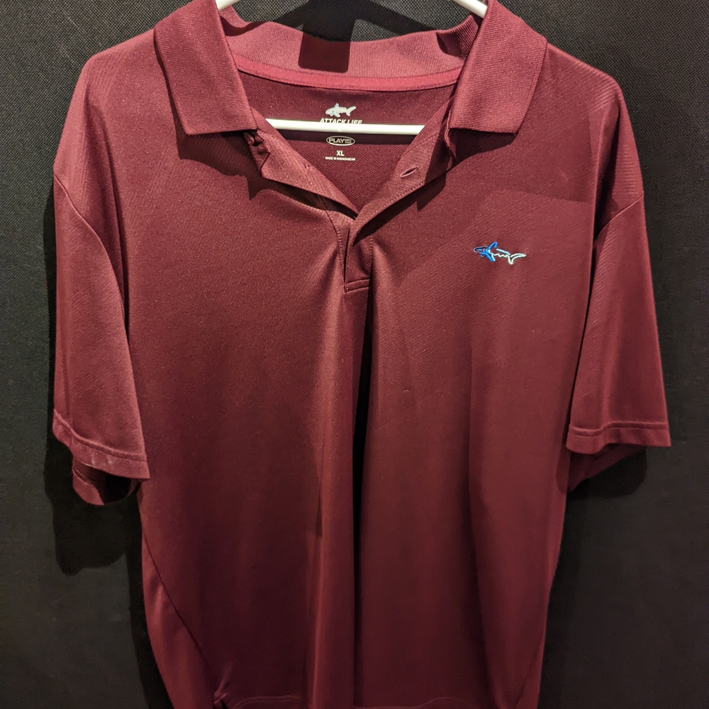 Old Navy Red Polo Shirt Classic Casual Style